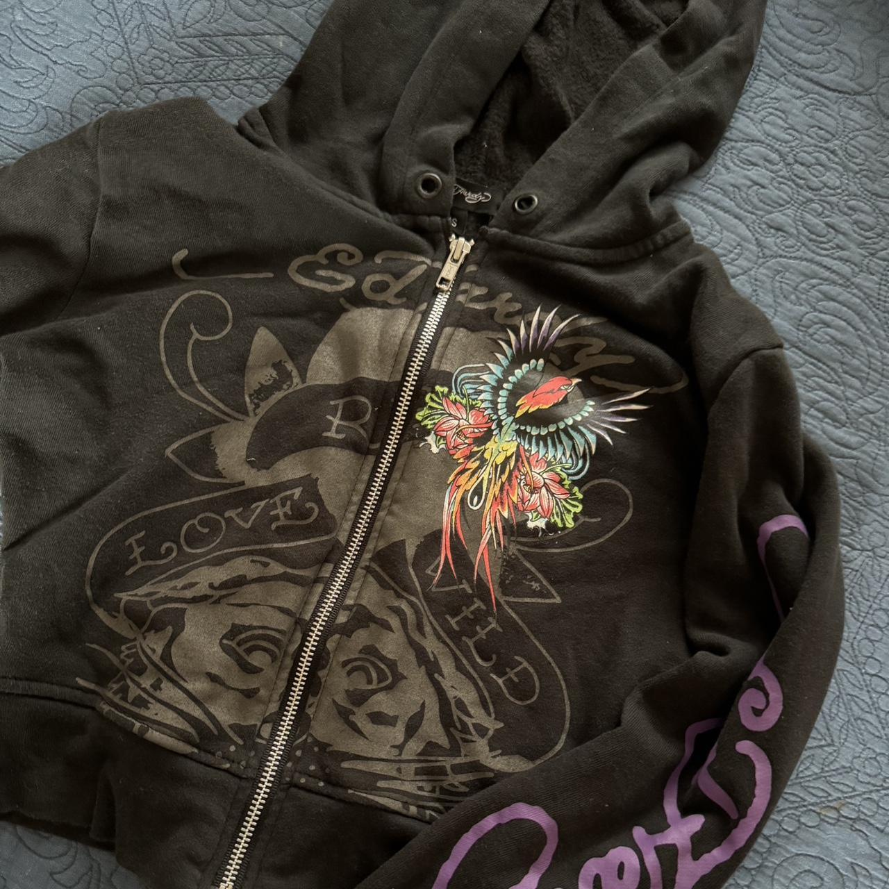 Striped longsleeve cropped Bought from... - Depop