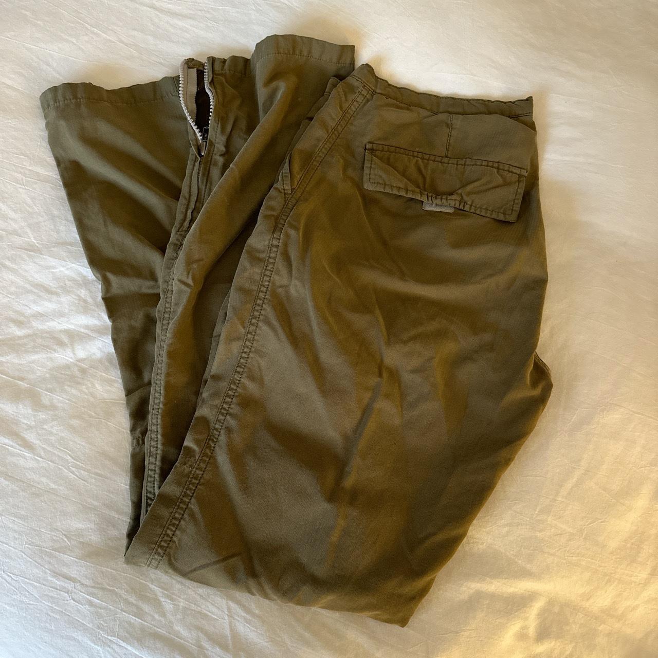 abercrombie lightweight army olive green patched... - Depop