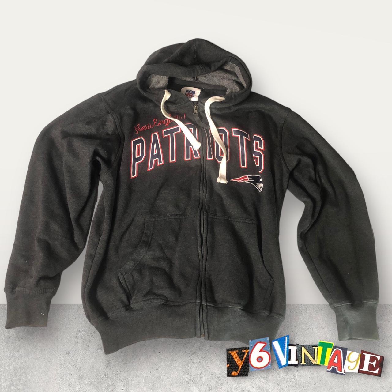 Dark Grey NFL New England Patriots Hoodie ✓In - Depop