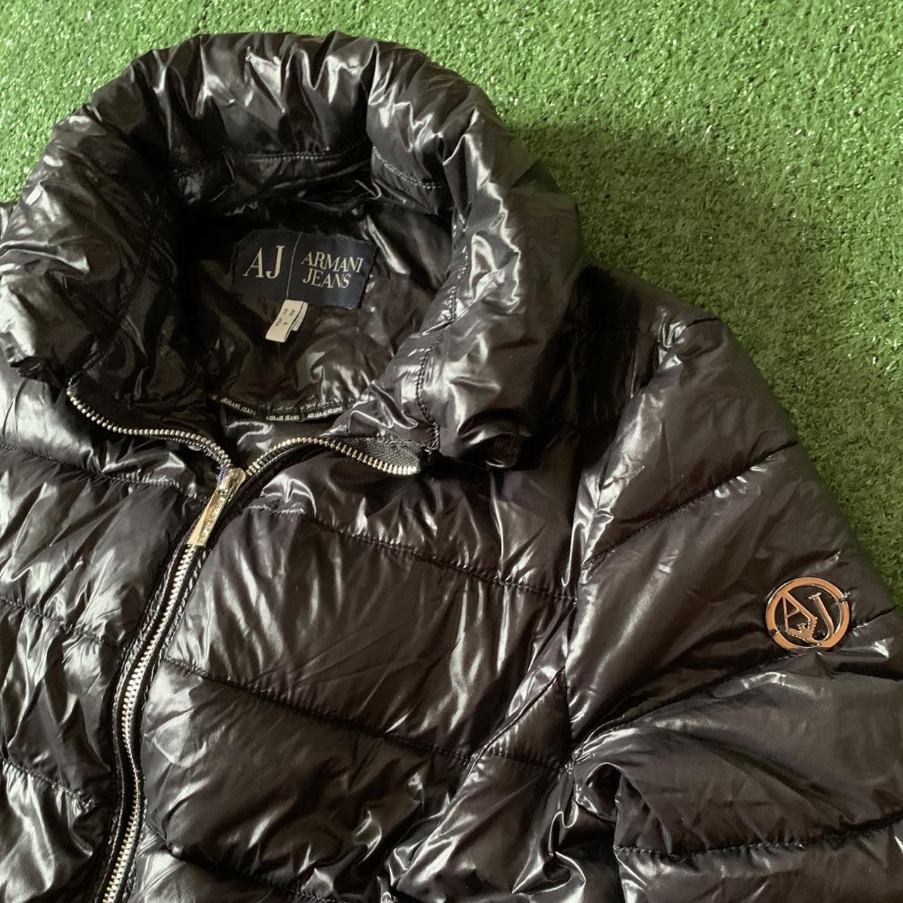 Armani Jeans Women's Black Jacket Depop