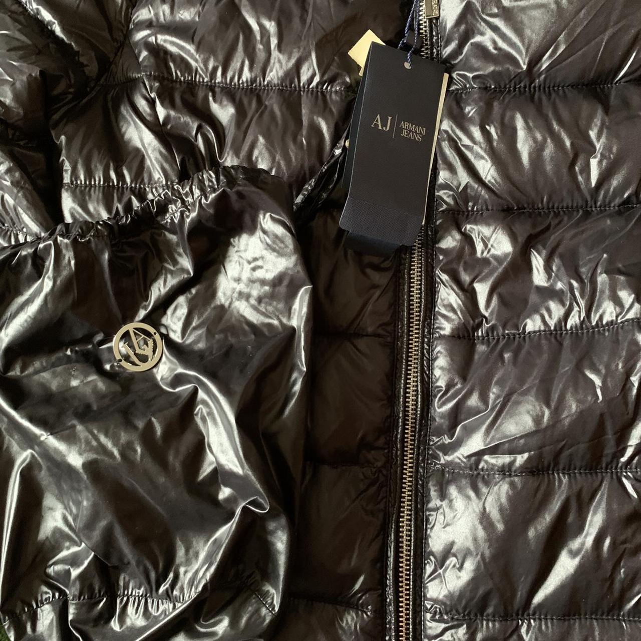 Armani Jeans Women's Black Jacket Depop