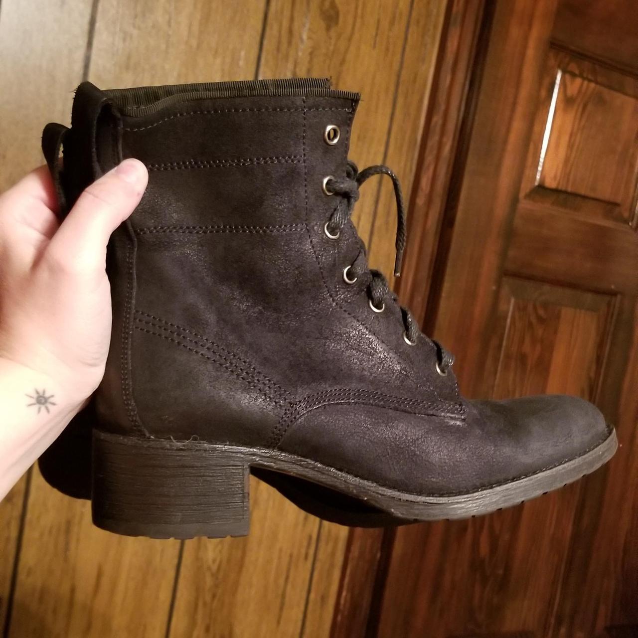 vera wang combat boots