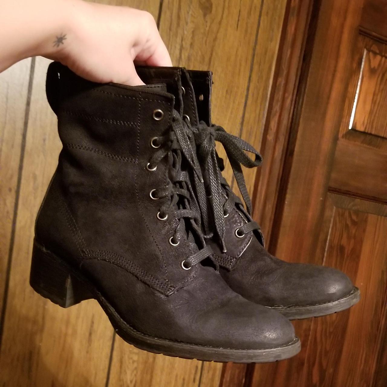 vera wang combat boots