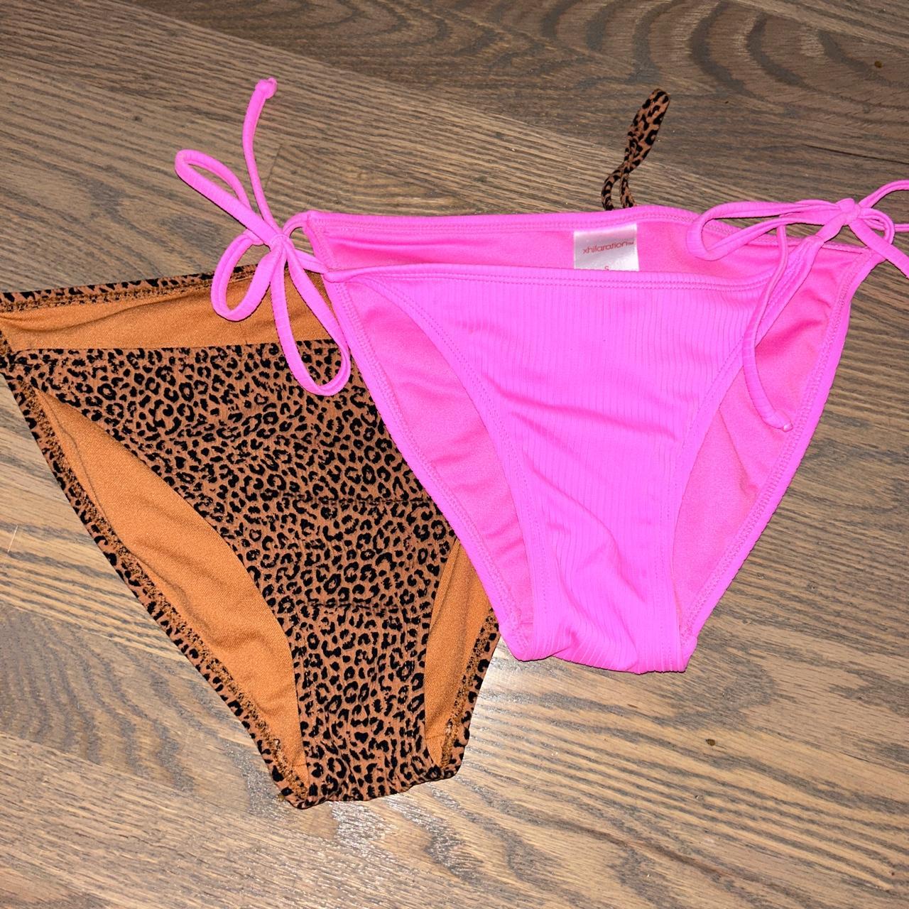 Target Womens Pink And Tan Bikini And Tankini Bottoms Depop