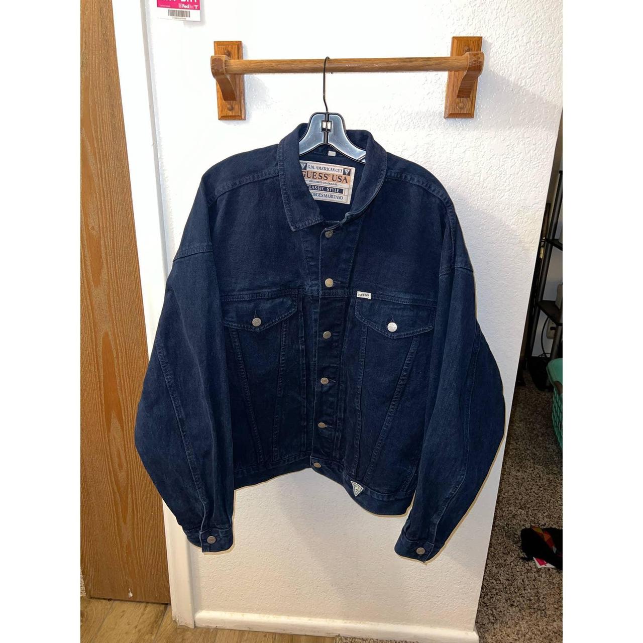 Vintage Guess Denim Jacket USA Men’s XL Georges... - Depop