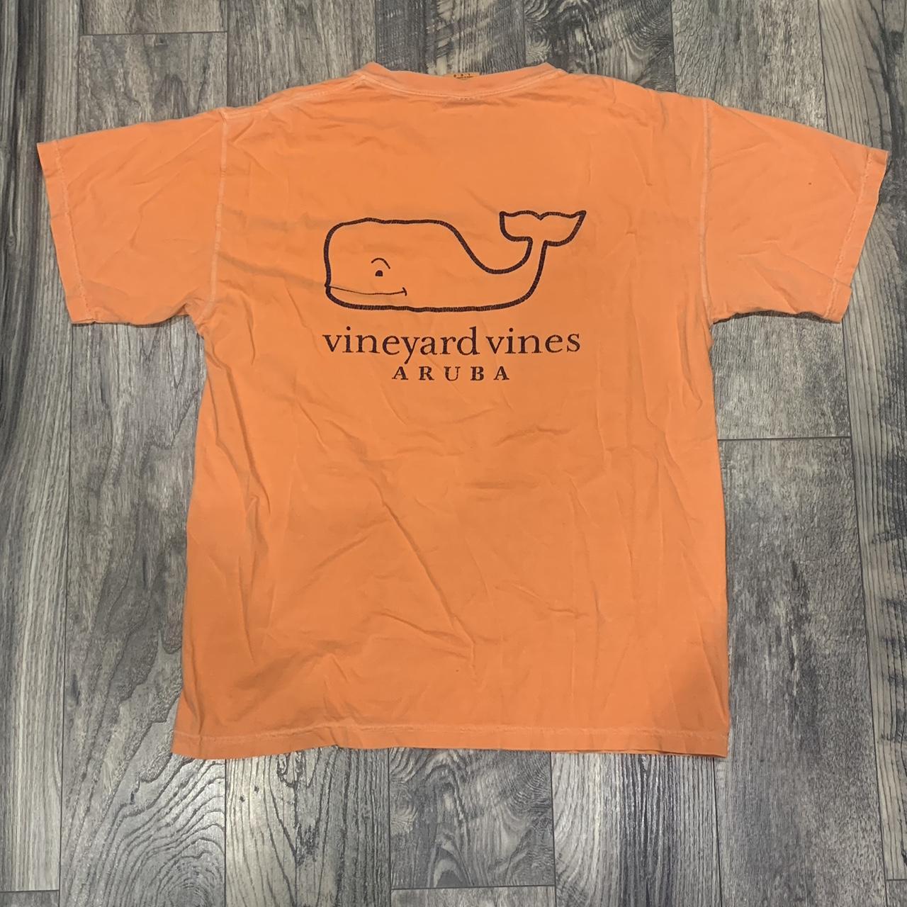 Vineyard vines shirt - large - orange - Depop