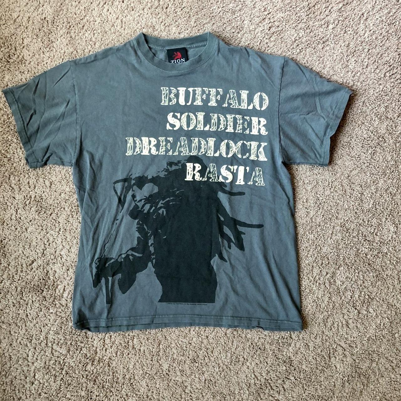 Vintage Buffalo soldier Bob Marley T-shirt, Made in...
