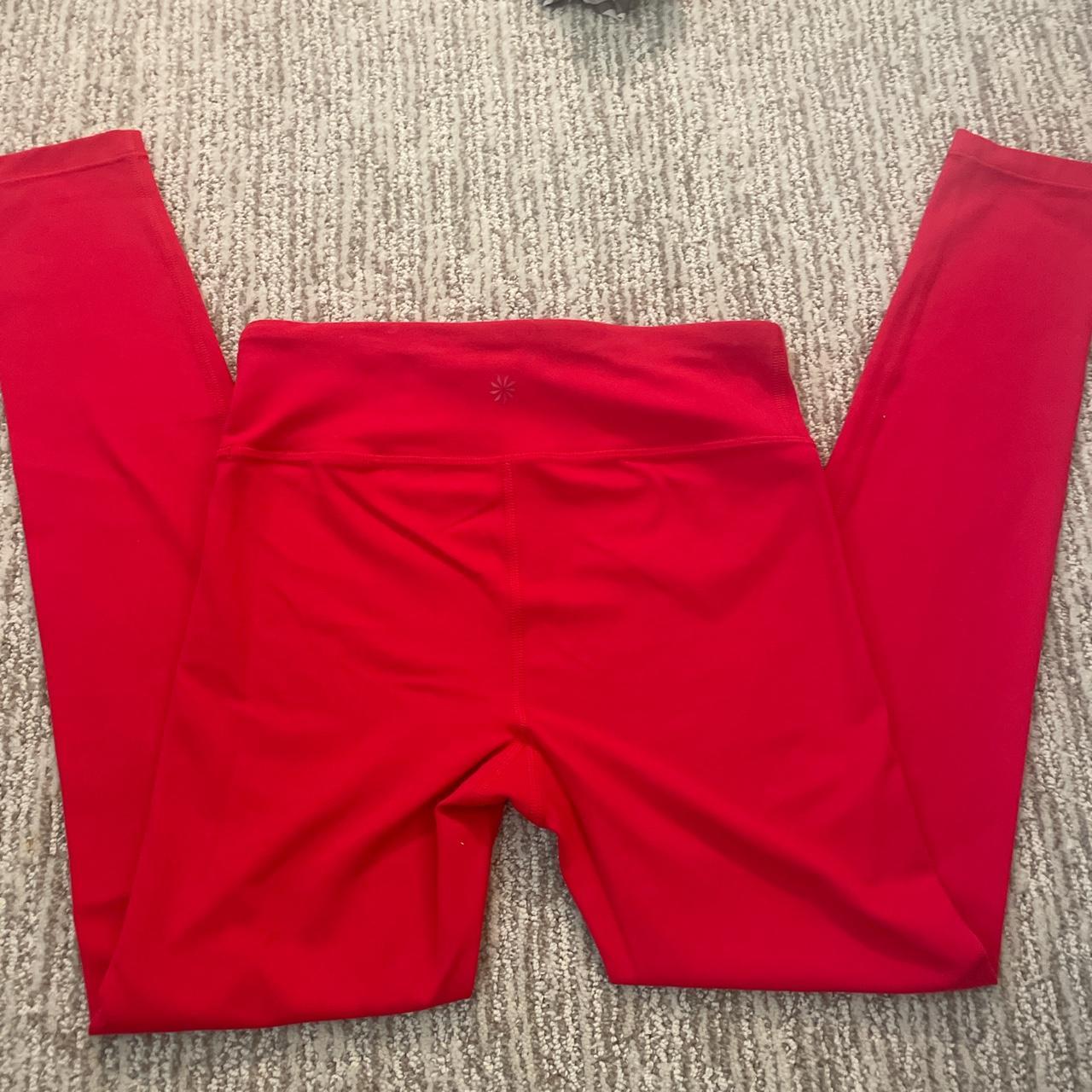 Athleta girl red legging it is a girls large - Depop