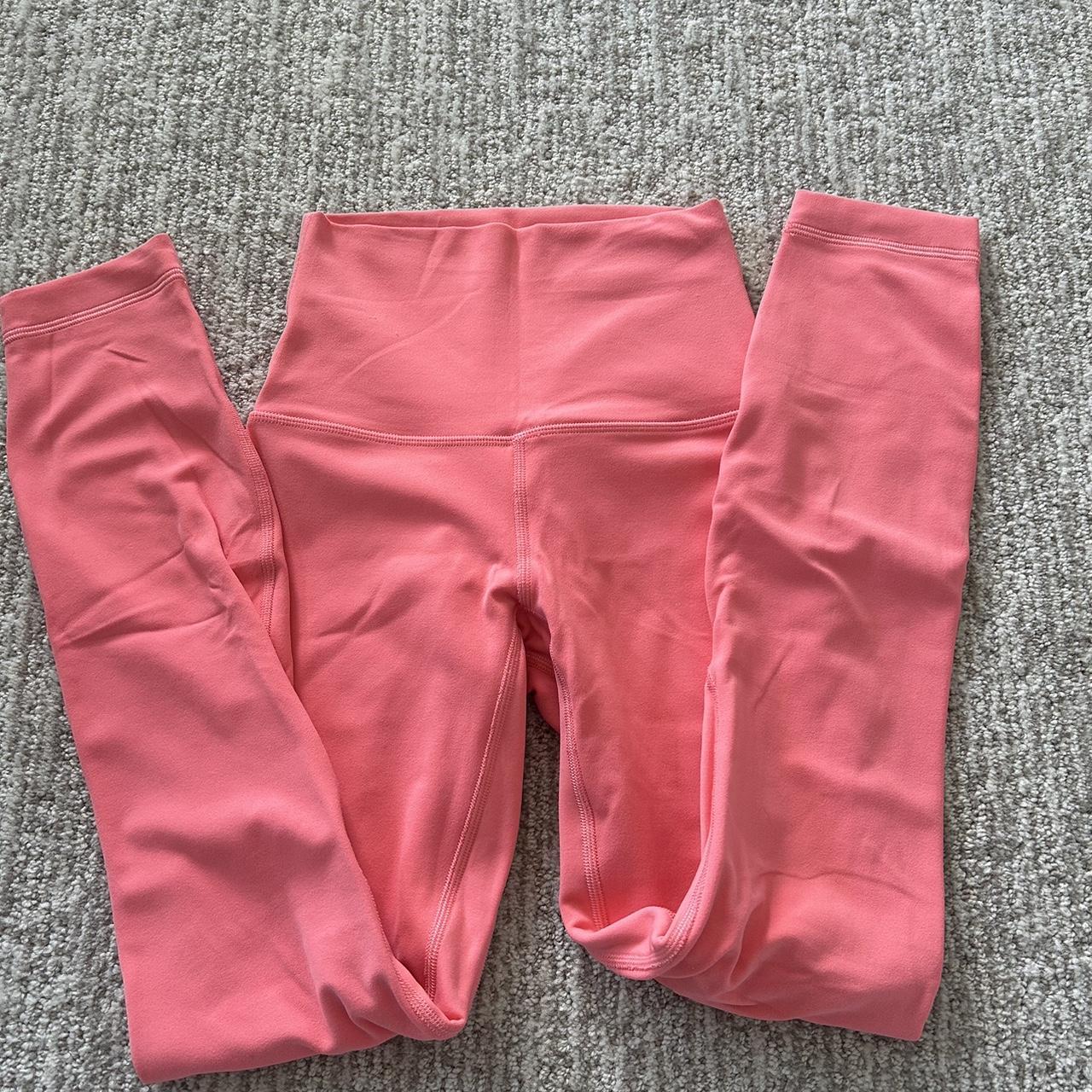 lululemon align leggings pale raspberry size - Depop