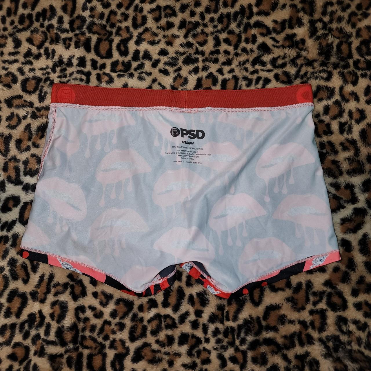 PSD Underwear Red Lips Kiss Boyshort Panties Size... - Depop