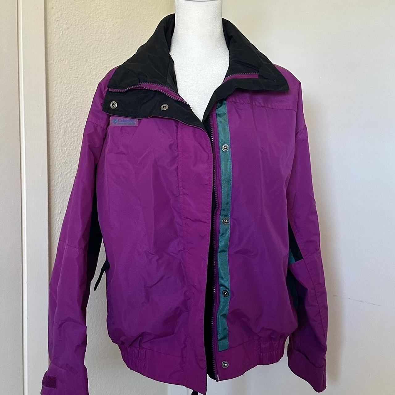 Vintage Columbia jacket Purple and blue Columbia... - Depop