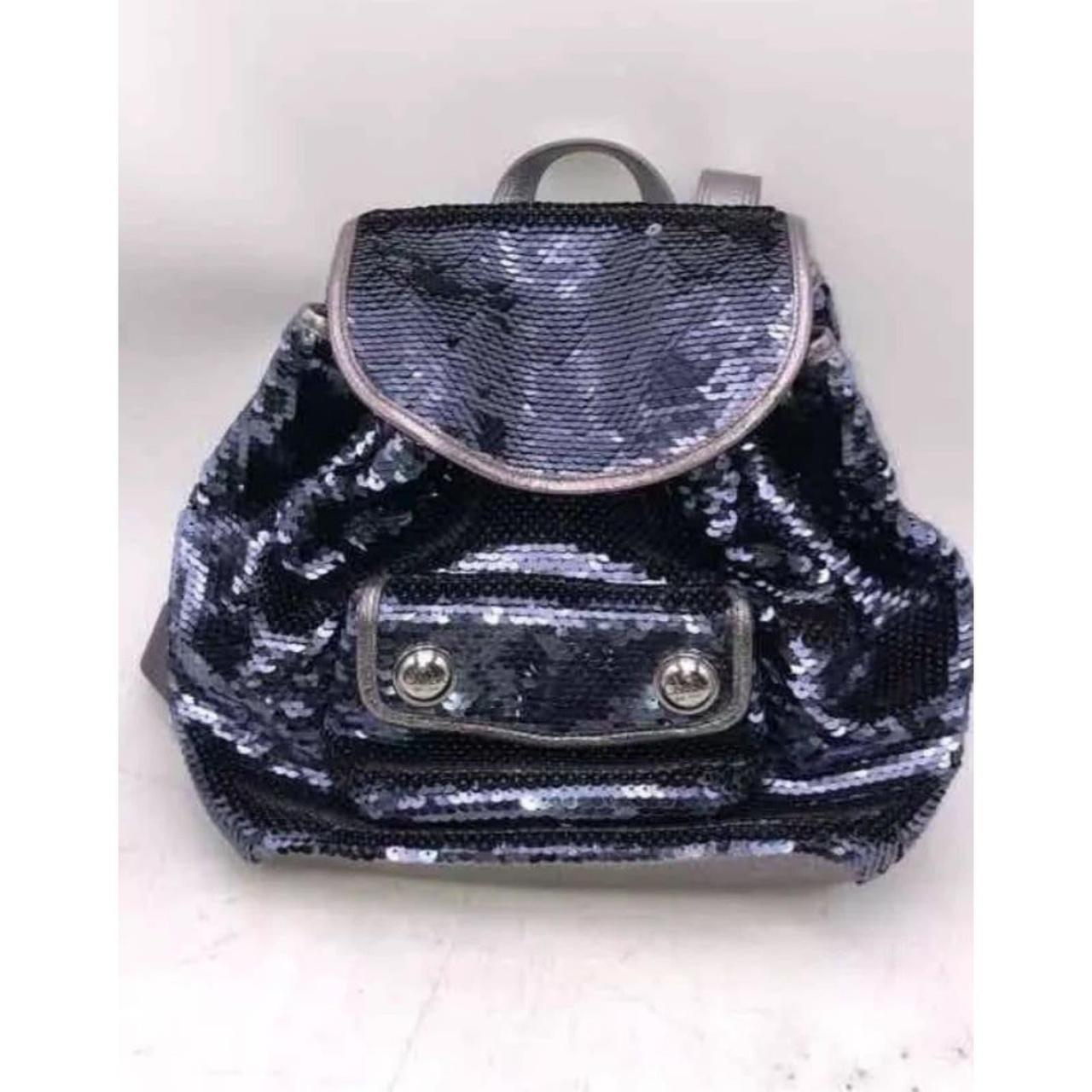 Coach sequin backpack best sale