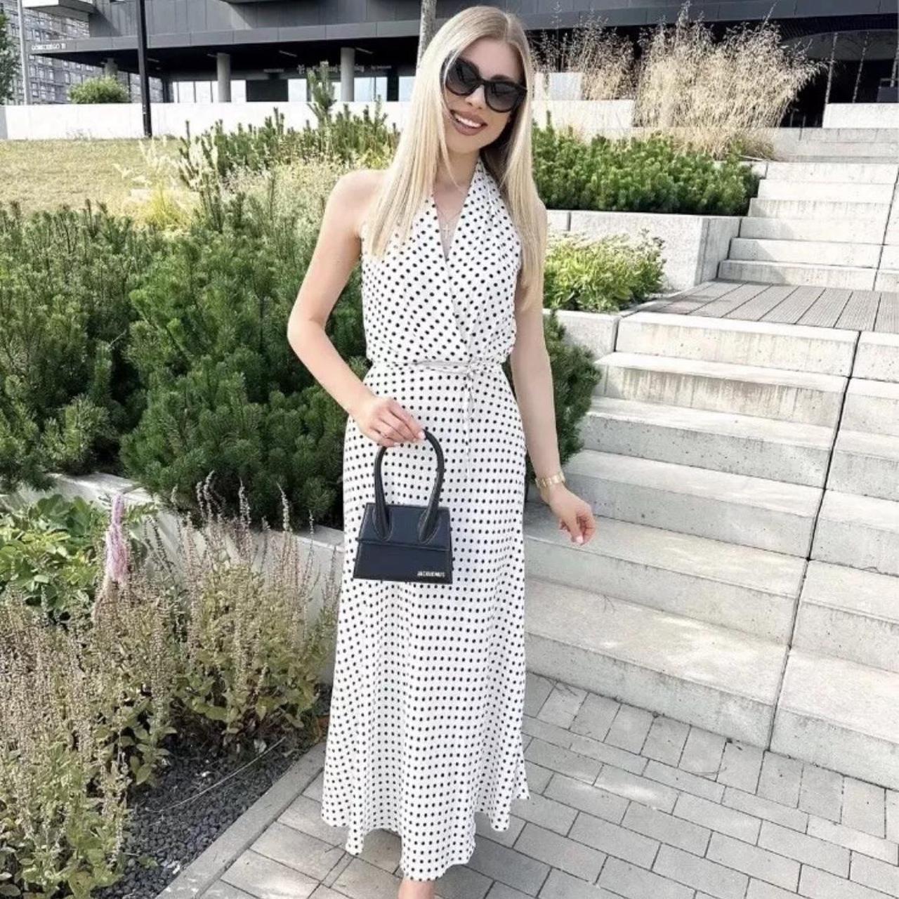 Dot Maxi That Spotty Zara Dress Maxi Dress White Spotty Dress Zara