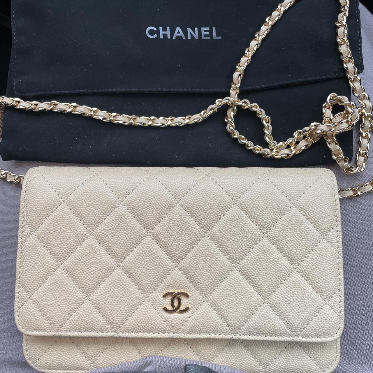 Chanel Wallet on Chain Timeless/Classique Leather... Depop