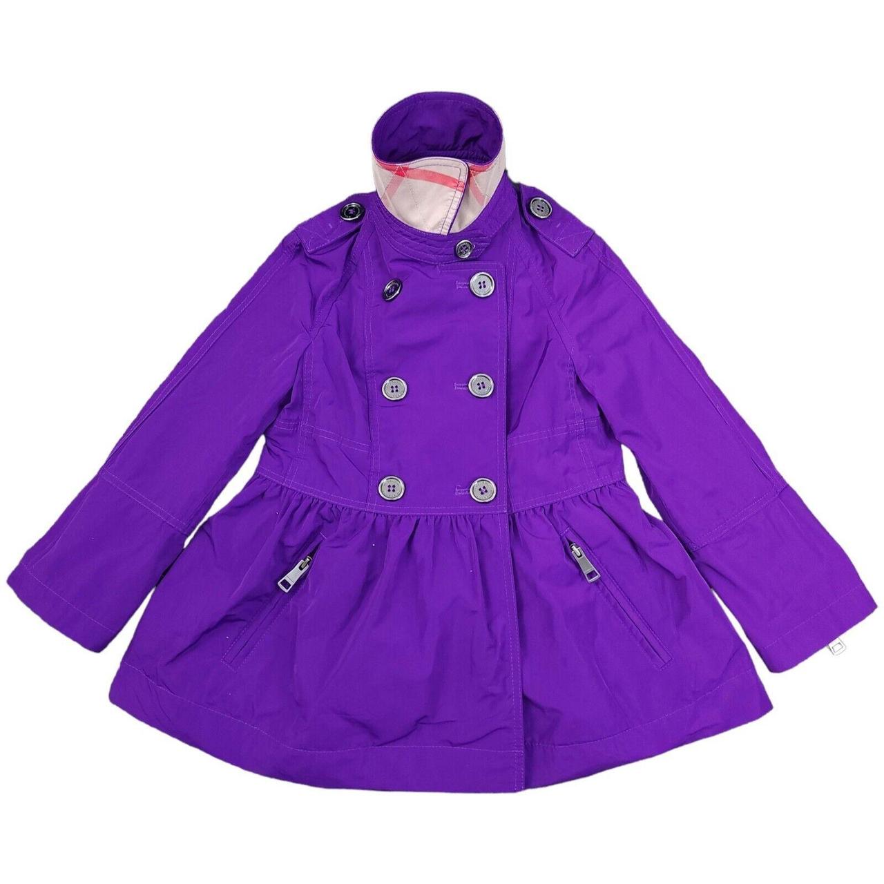 Burberry Purple Coat Depop