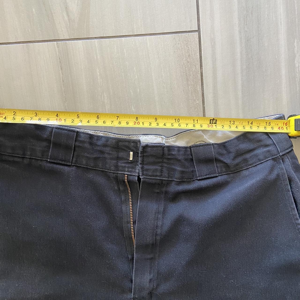 Black Dickies Y2K jorts, black baggy emo style... - Depop