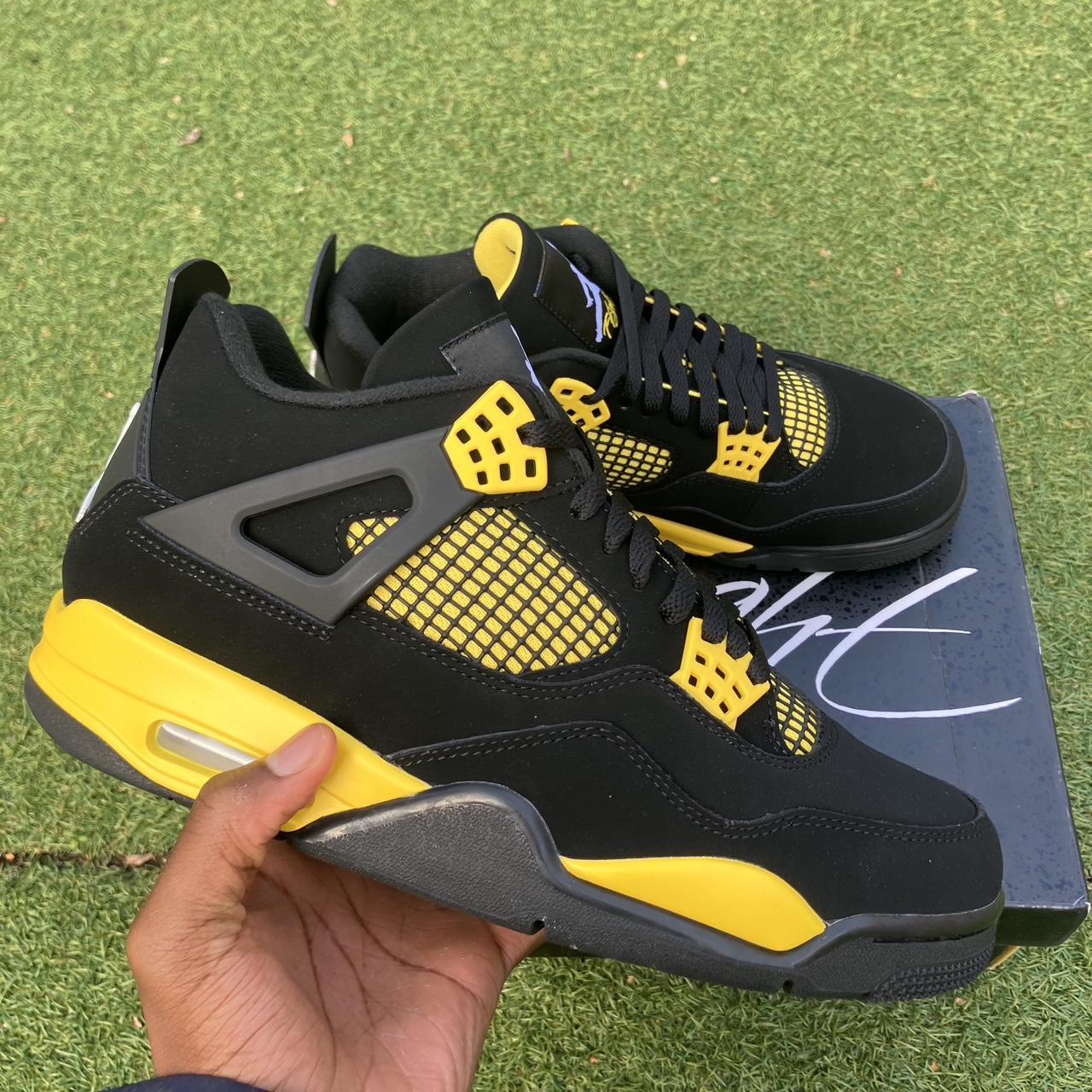 - Air Jordan 4 Yellow Thunders 🟡 - 1x available -... - Depop