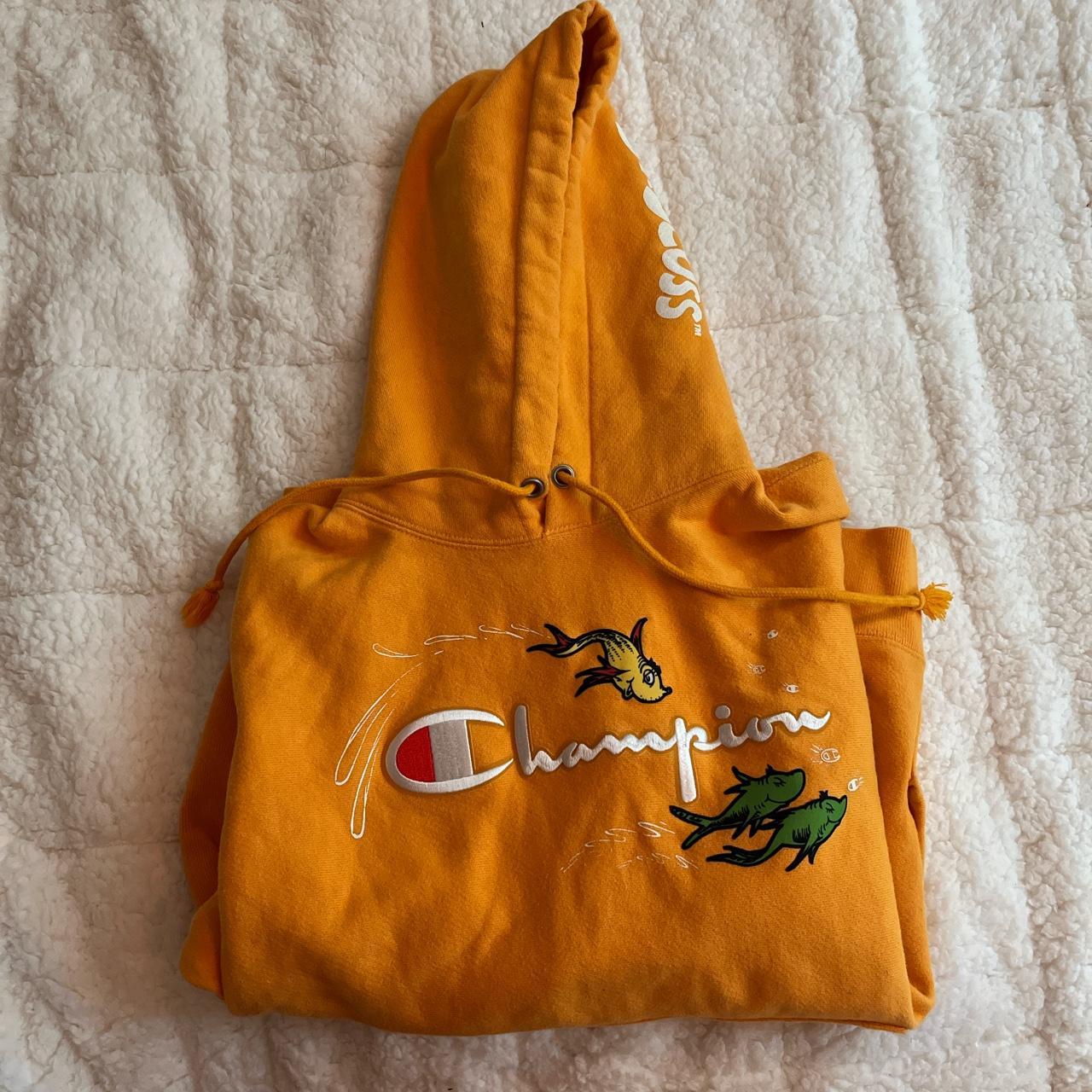 Champion dr sales seuss yellow hoodie