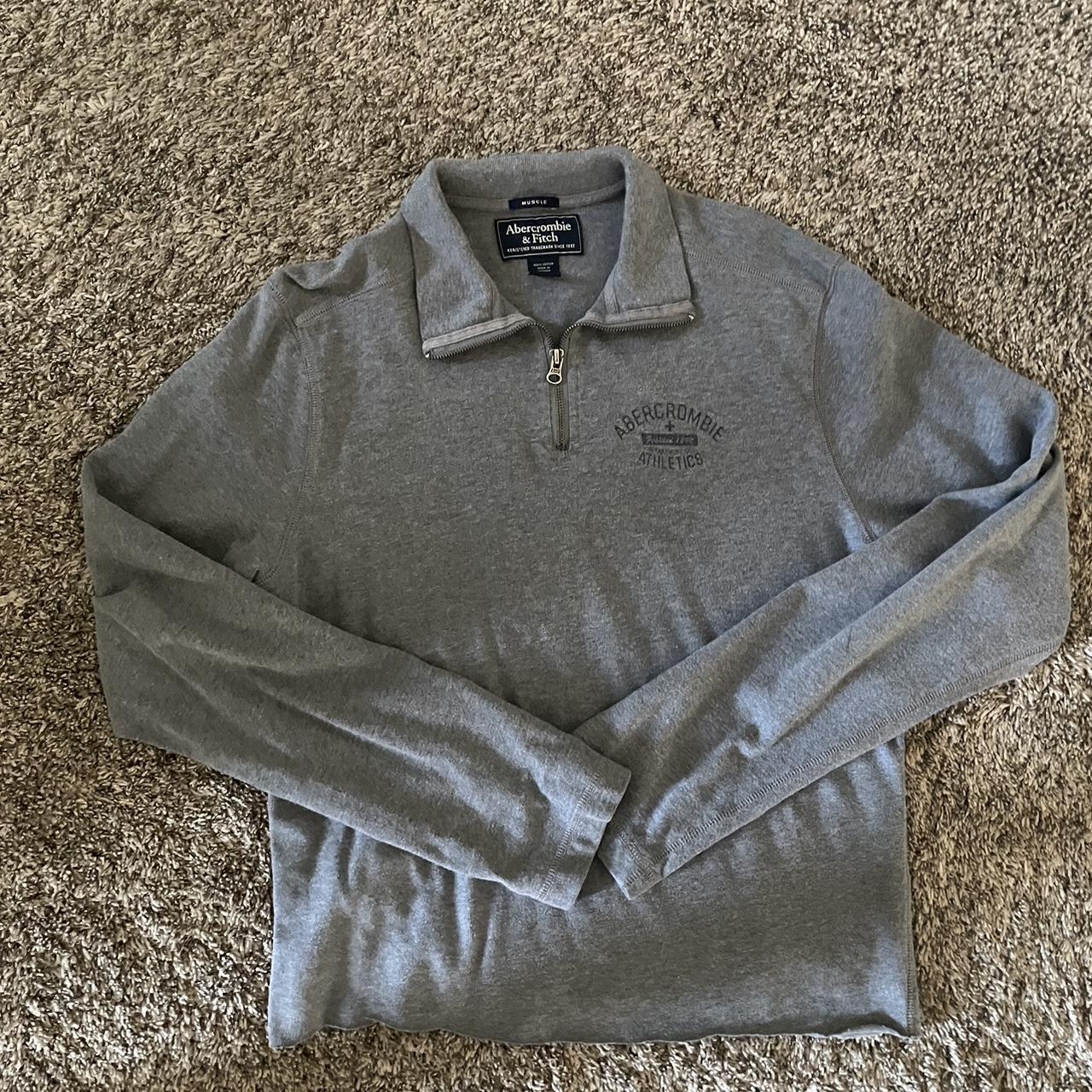 Abercrombie and Fitch Quarter Zip Good... Depop