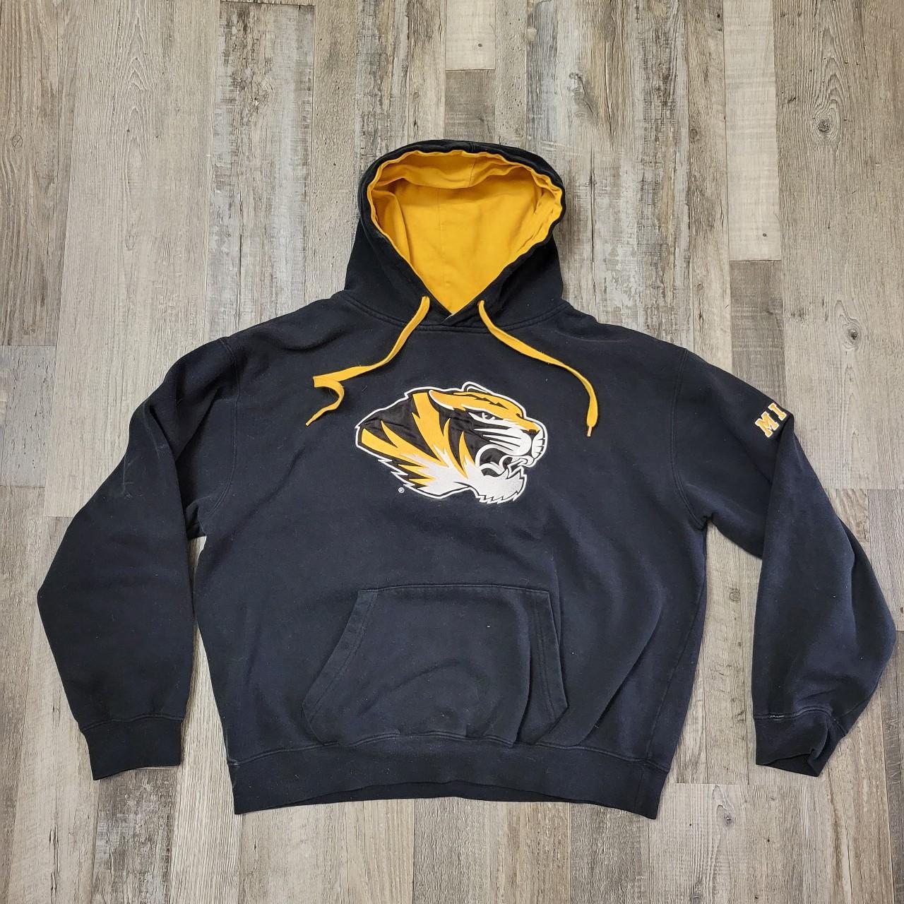 VINTAGE MIZZOU TIGERS HOODIE SIZE YOUTH XL, FITS... - Depop