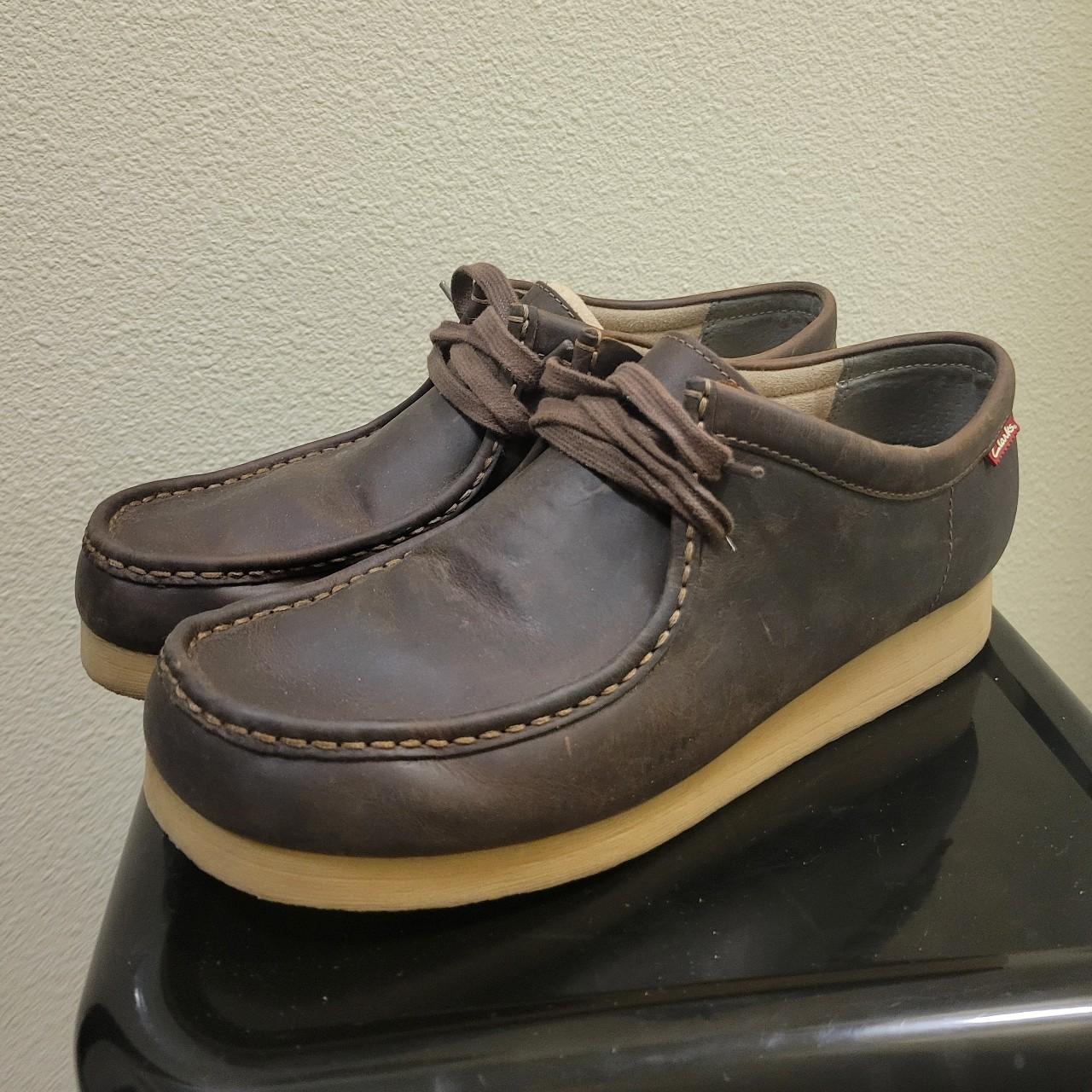 Clarks Wallabee Boots Stinson Lo Men s Brown Leather. Depop