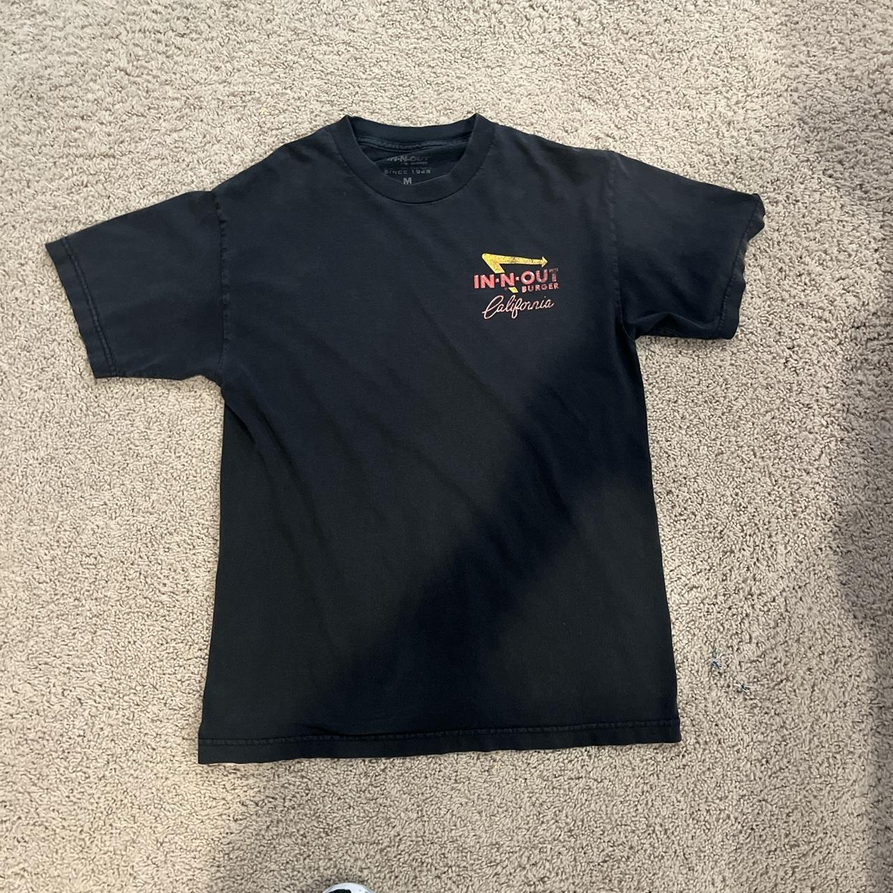 In n out California tee shirt washed black M - Depop