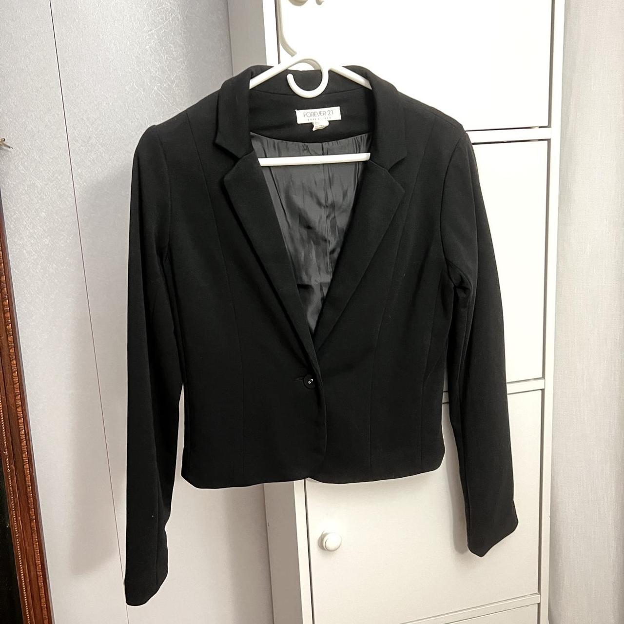 Black blazer - forever 21 - size S - pair with the... - Depop