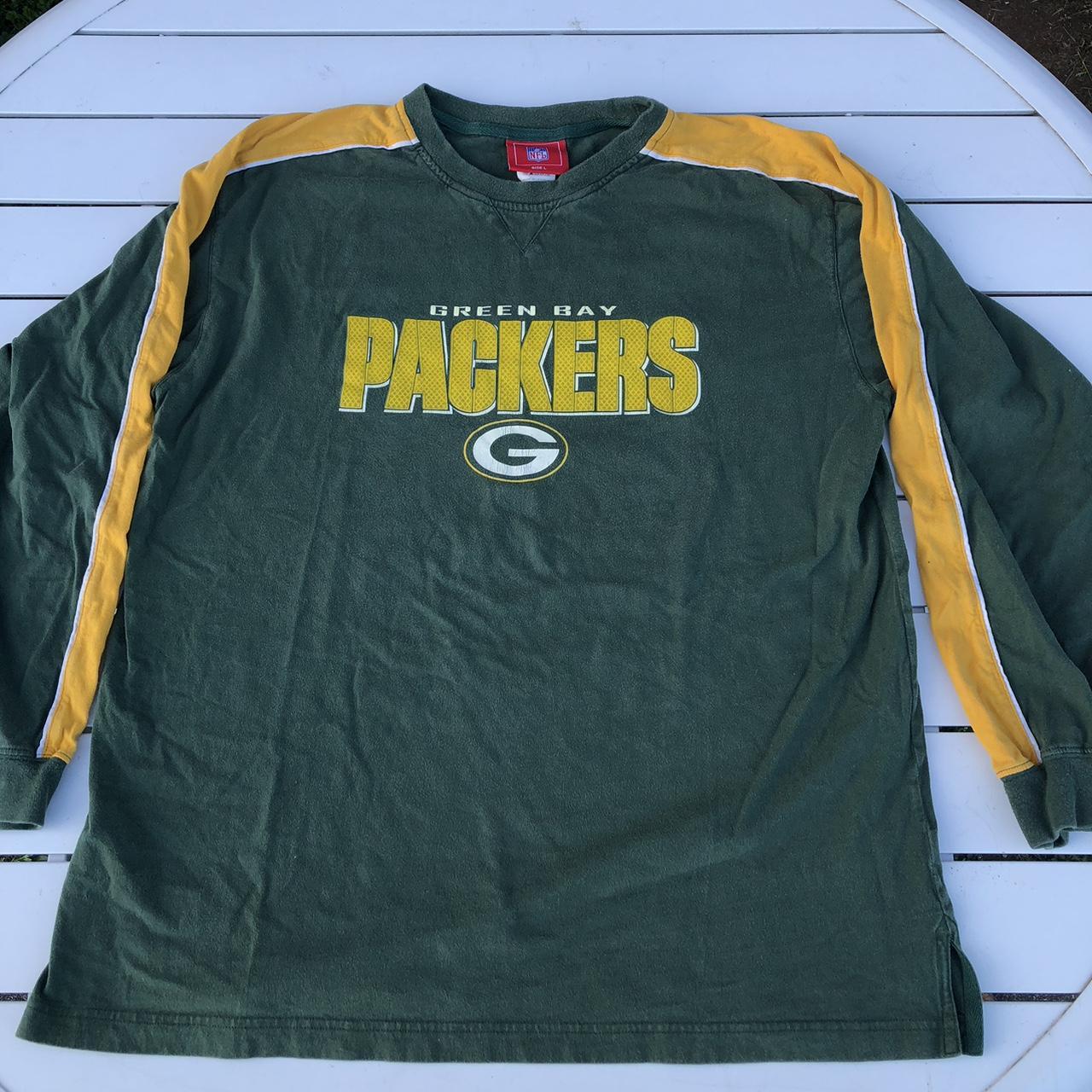 Green Bay Packers Long Sleeve T-Shirt • Size: - Depop