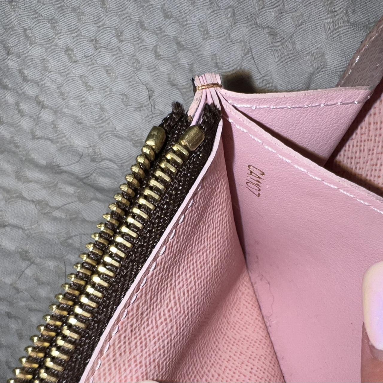 Louis Vuitton Damier Ebene Caissa Wallet Rose Ballerine Pink