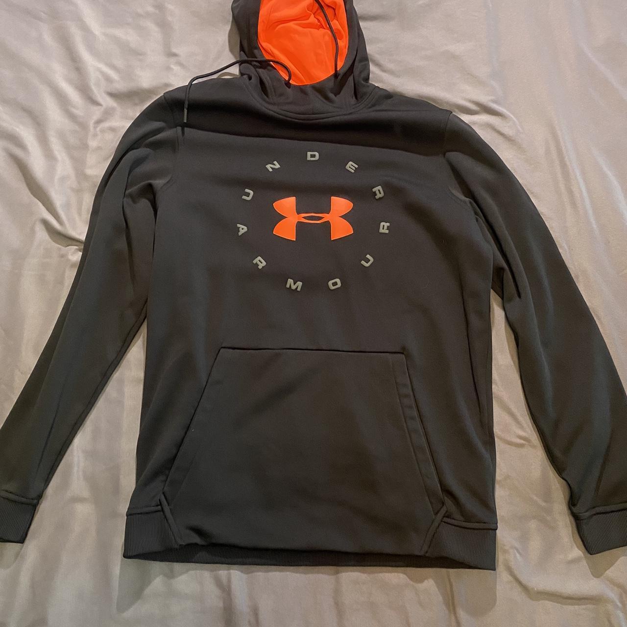 Under armour black on sale and red hoodie