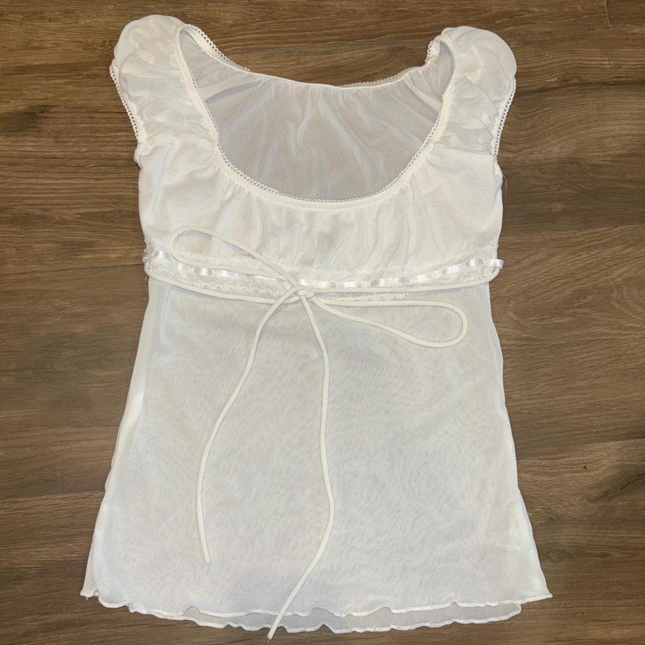 cute white blouse marked for exposure! bought on... - Depop