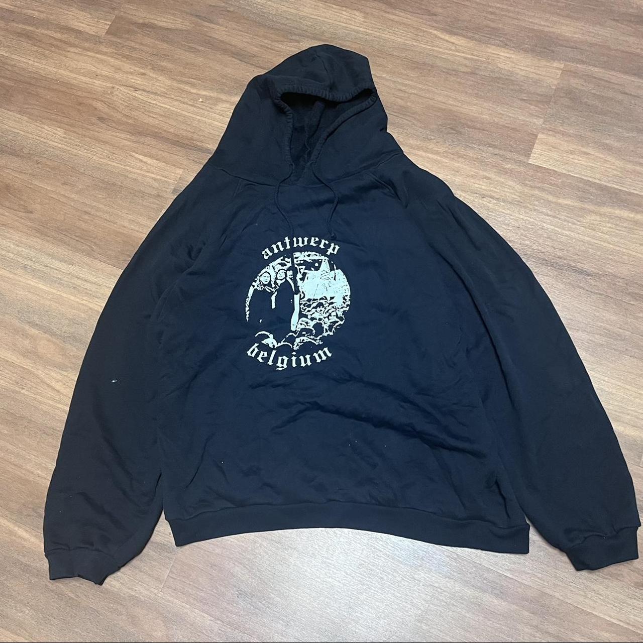 raf simons antwerp hoodie size 1 Fit oversized (very... - Depop