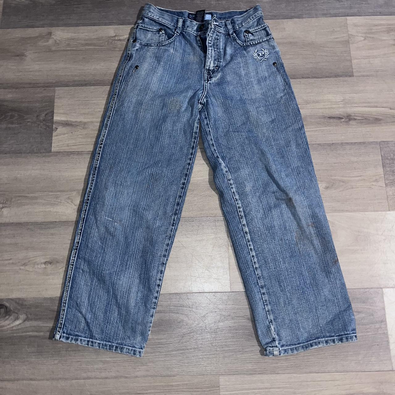 the cutest baggy phat farm jeans. they are size 12... - Depop