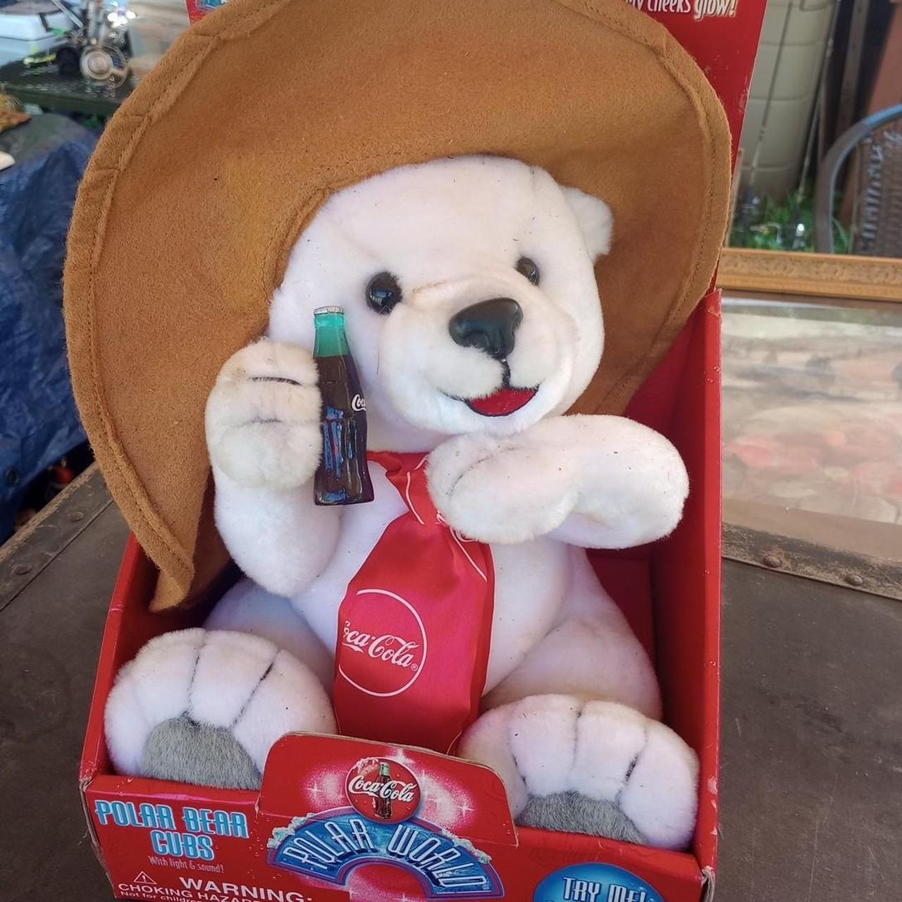 Coca cola stuffed bear on sale