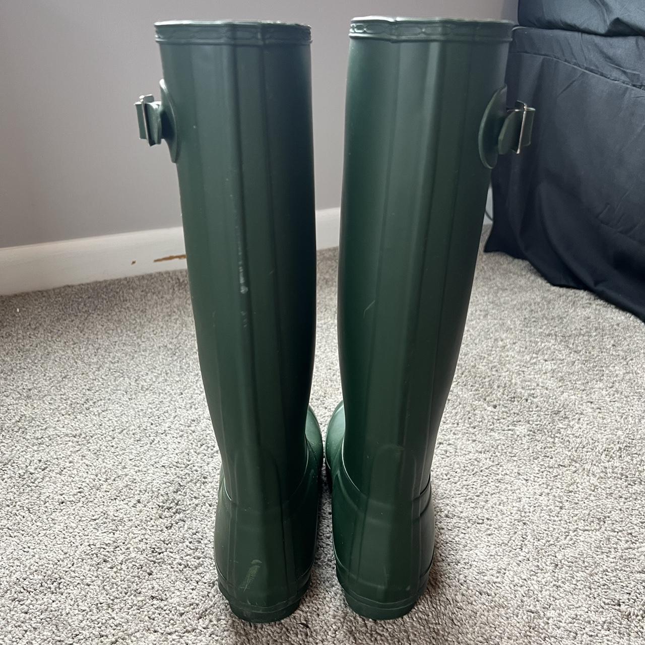 dark green hunter boots - msg for more pics - US... - Depop