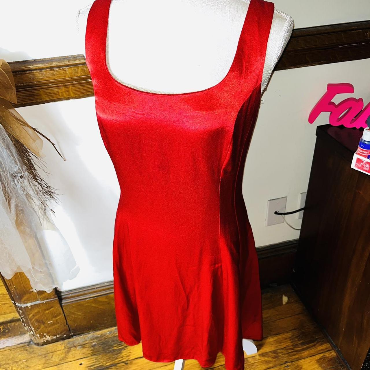 Jessica McClintock Cherry Red Dress EUC. No flaws.... - Depop