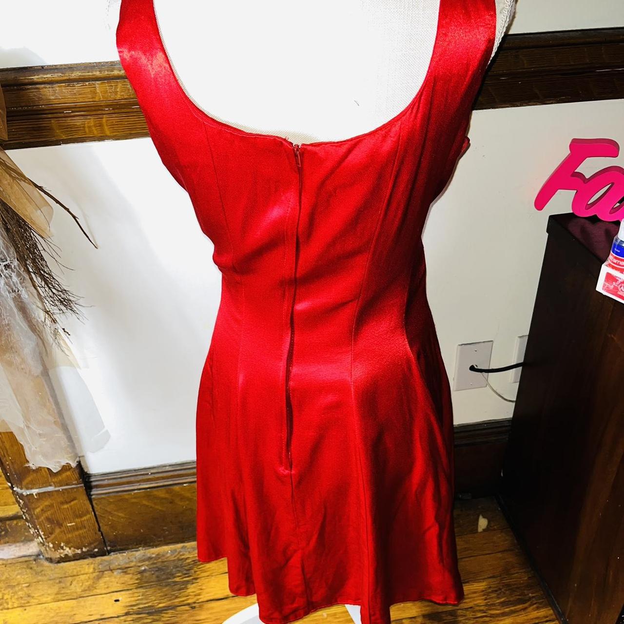 Jessica McClintock Cherry Red Dress EUC. No flaws.... - Depop