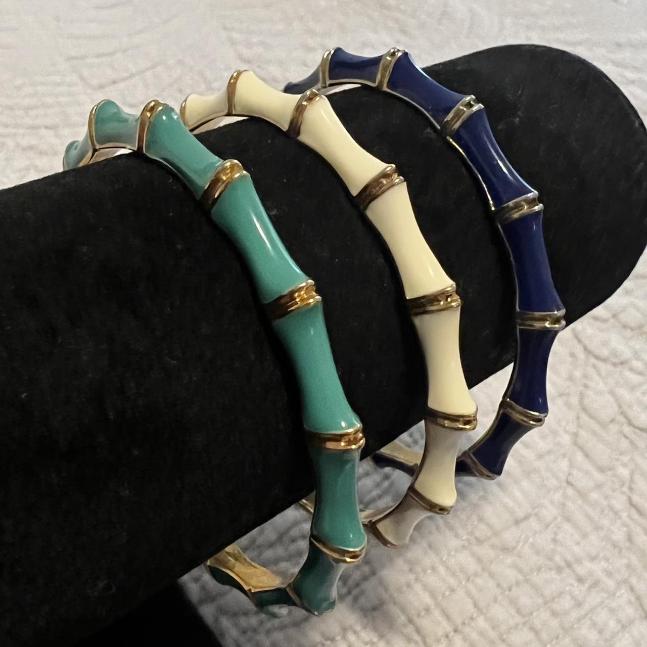 Vintage Stella & Dot Julep Bamboo Bangle Bracelet | Depop