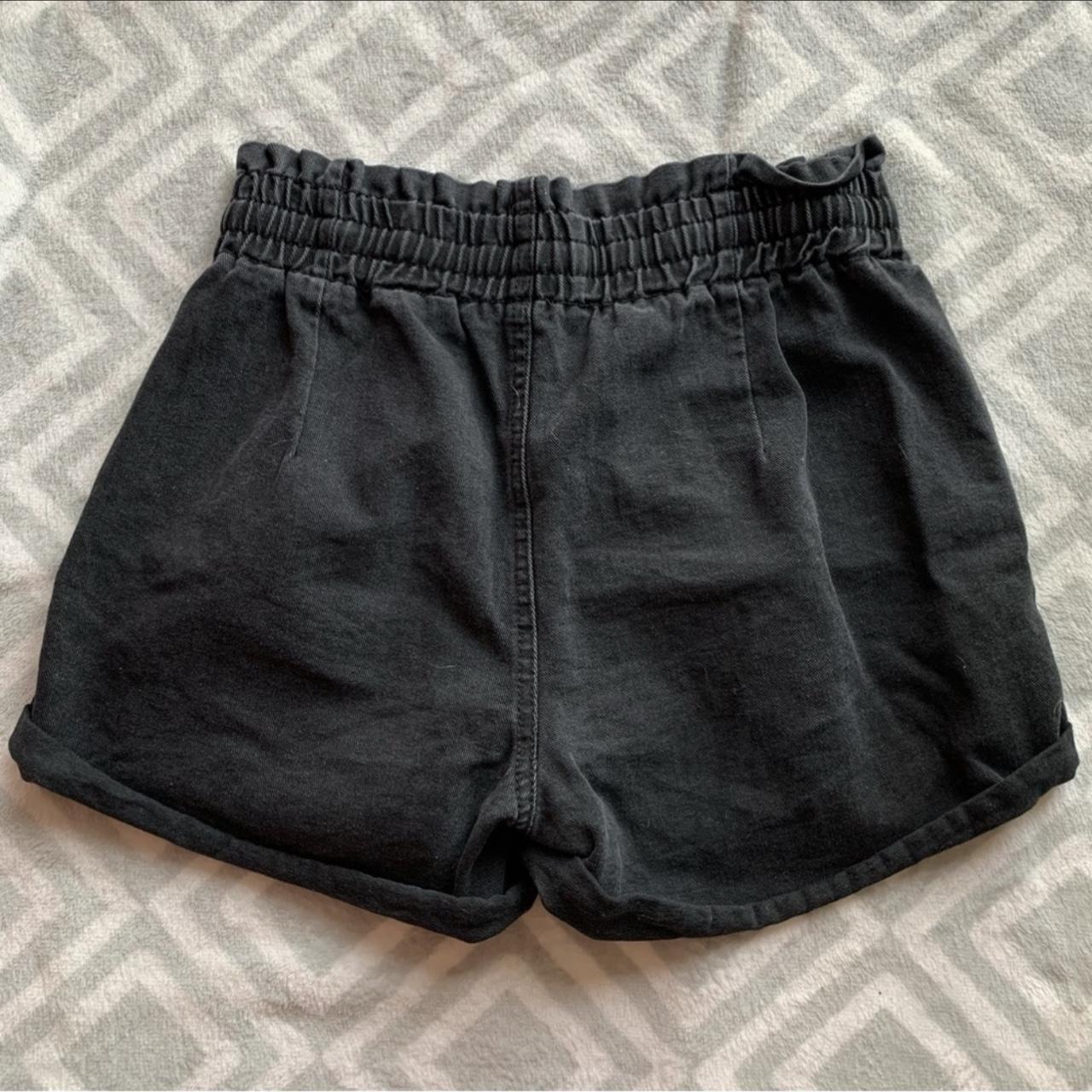 SHEIN Black Paperbag Denim... - Depop