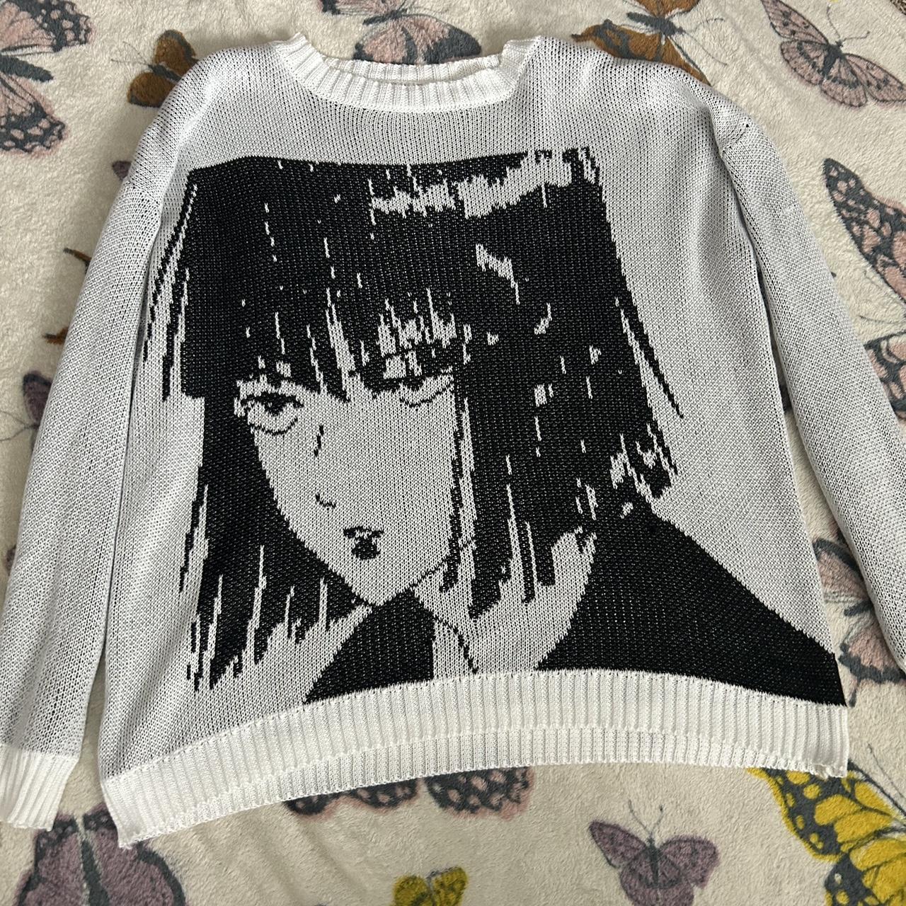 anime sweater medium - Depop