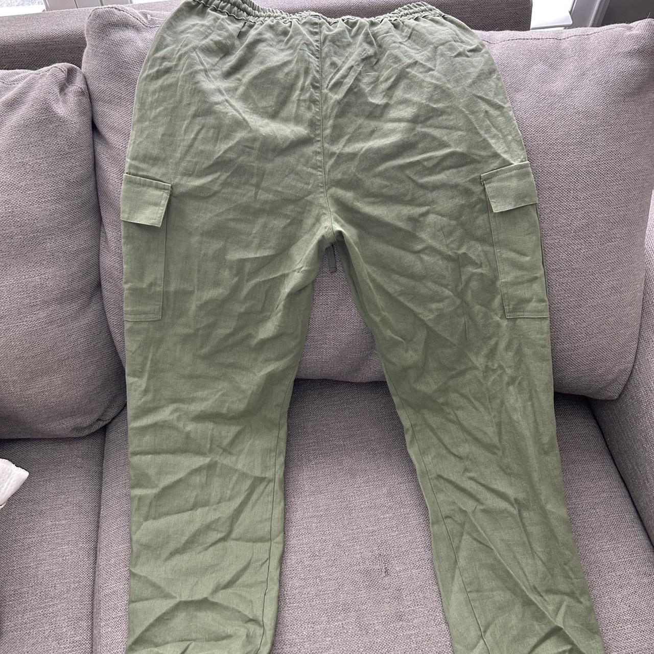 Women's Khaki and Green Trousers | Depop