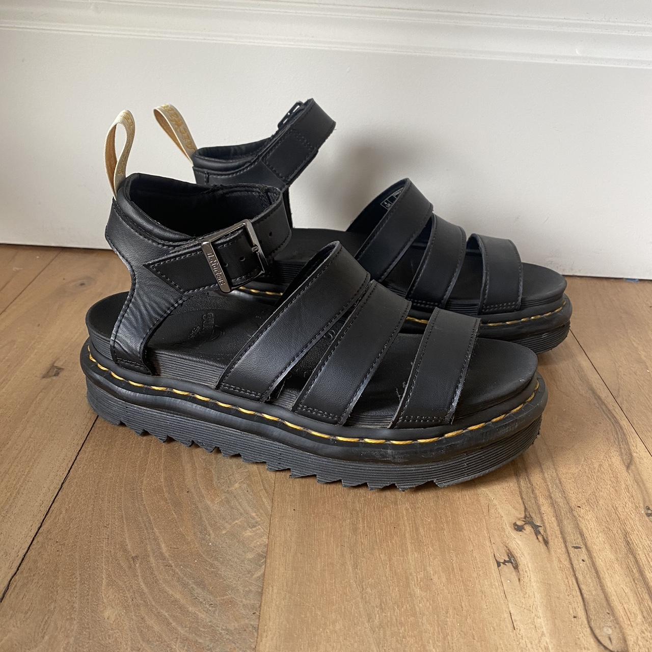 Dr. Martens Women's Black Sandals | Depop