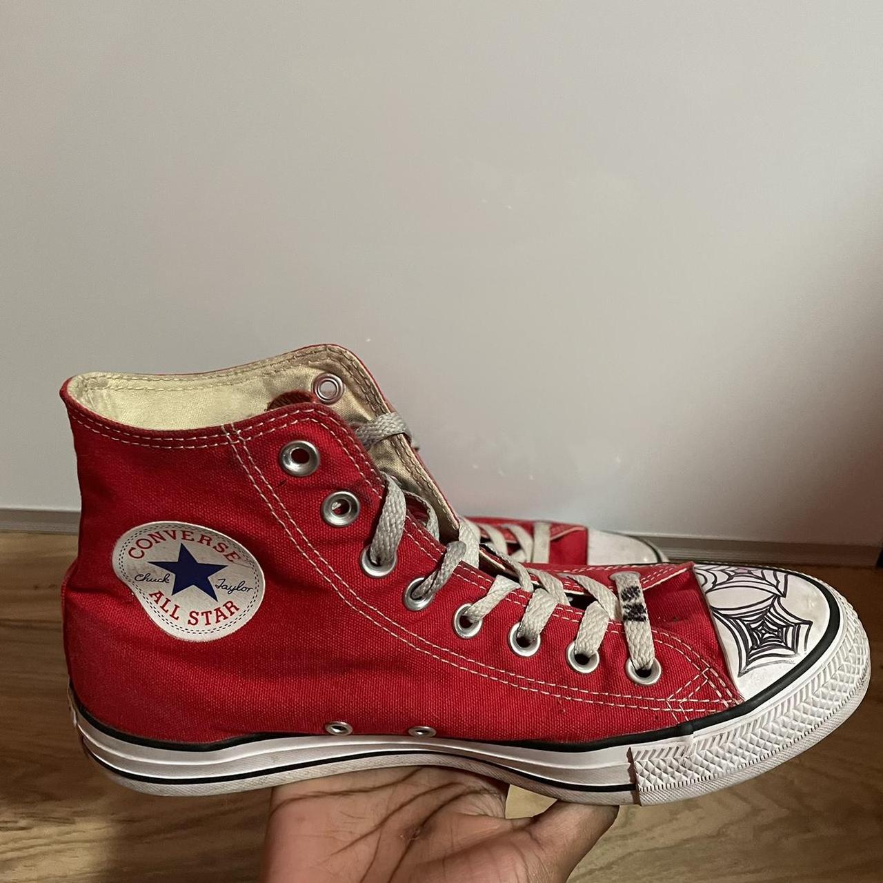 Converse Women's Red And White Trainers 