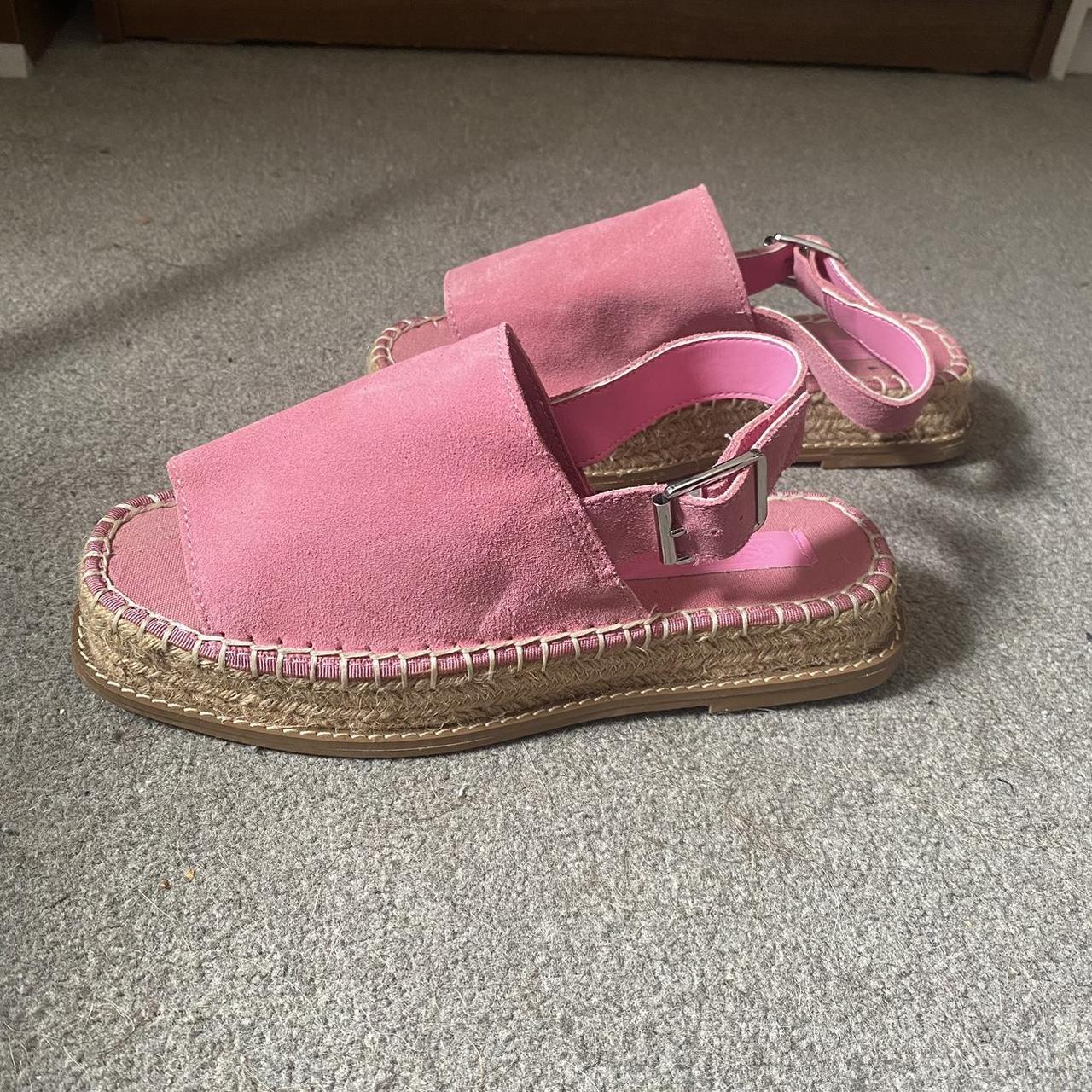 espadrille sandals pink