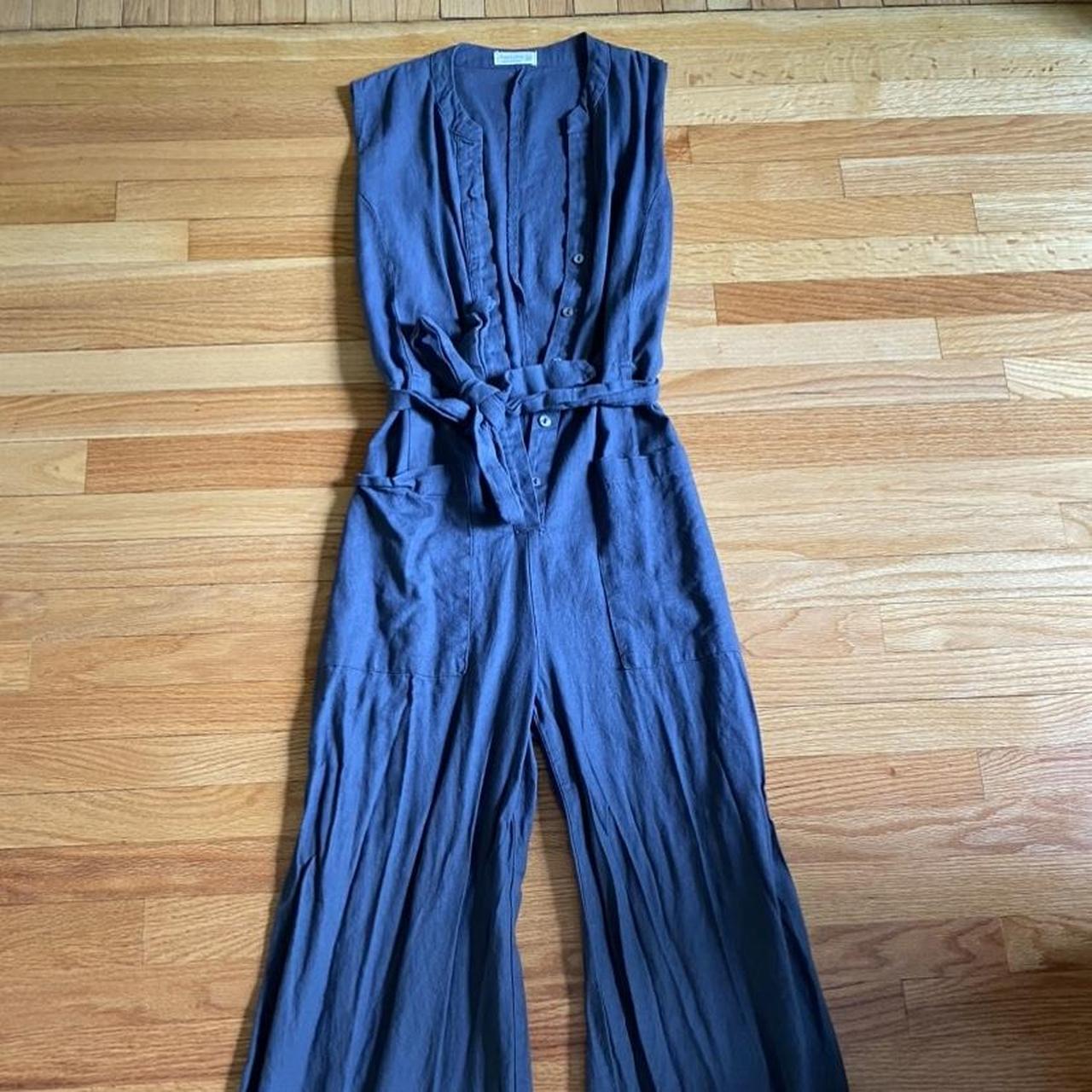 Women's Navy Jumpsuit | Depop