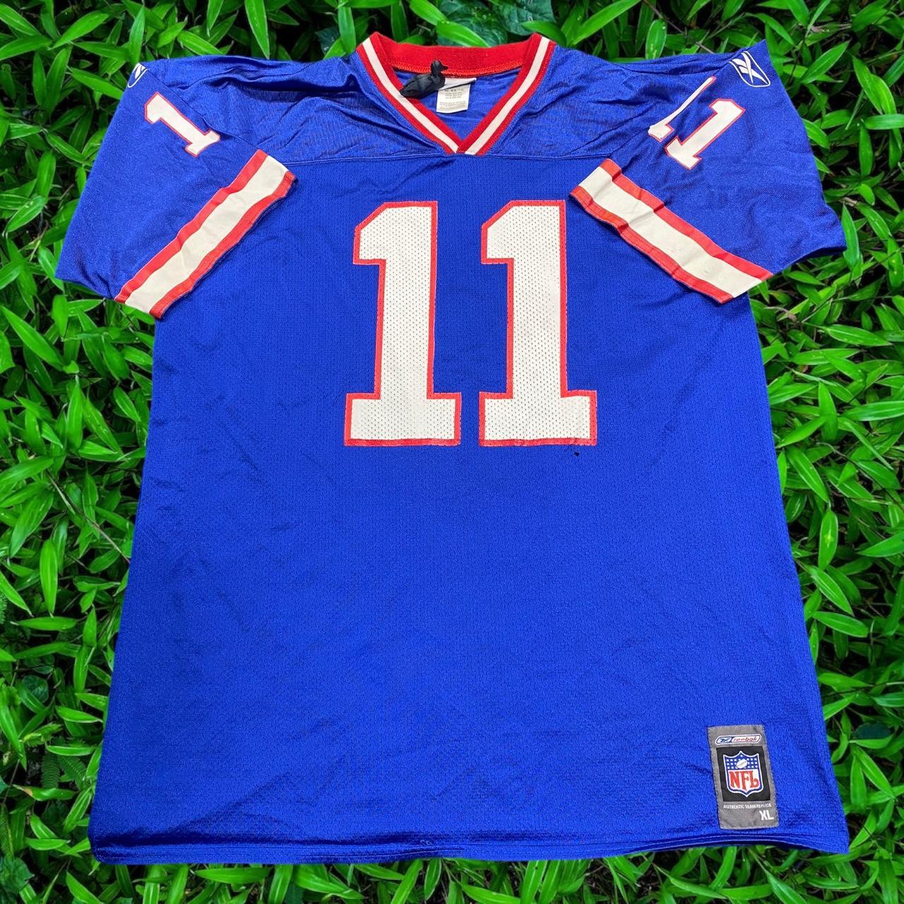 NFL REEBOK 00s New York GIANTS Jersey Blue | Medium