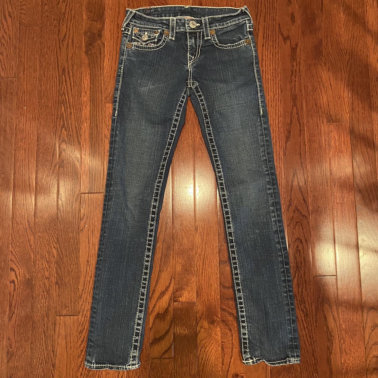 True Religion “girls Rainbow Julie” Skinny Jeans Depop