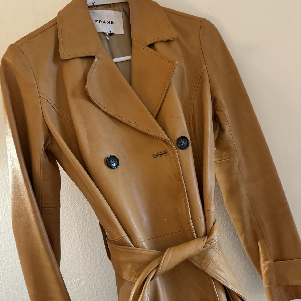 Clothing Hugo Boss Womens Leather Jacket Vintage Frame