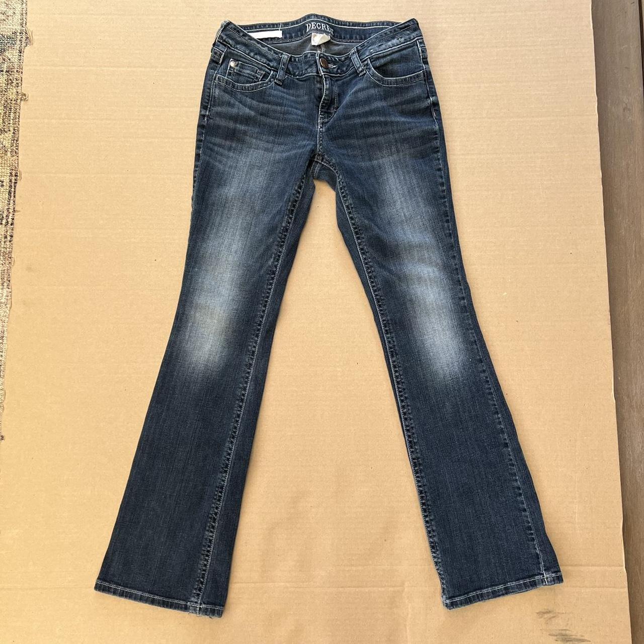 y2k Low Rise Boot Cut Decree Jeans •tagged size... - Depop