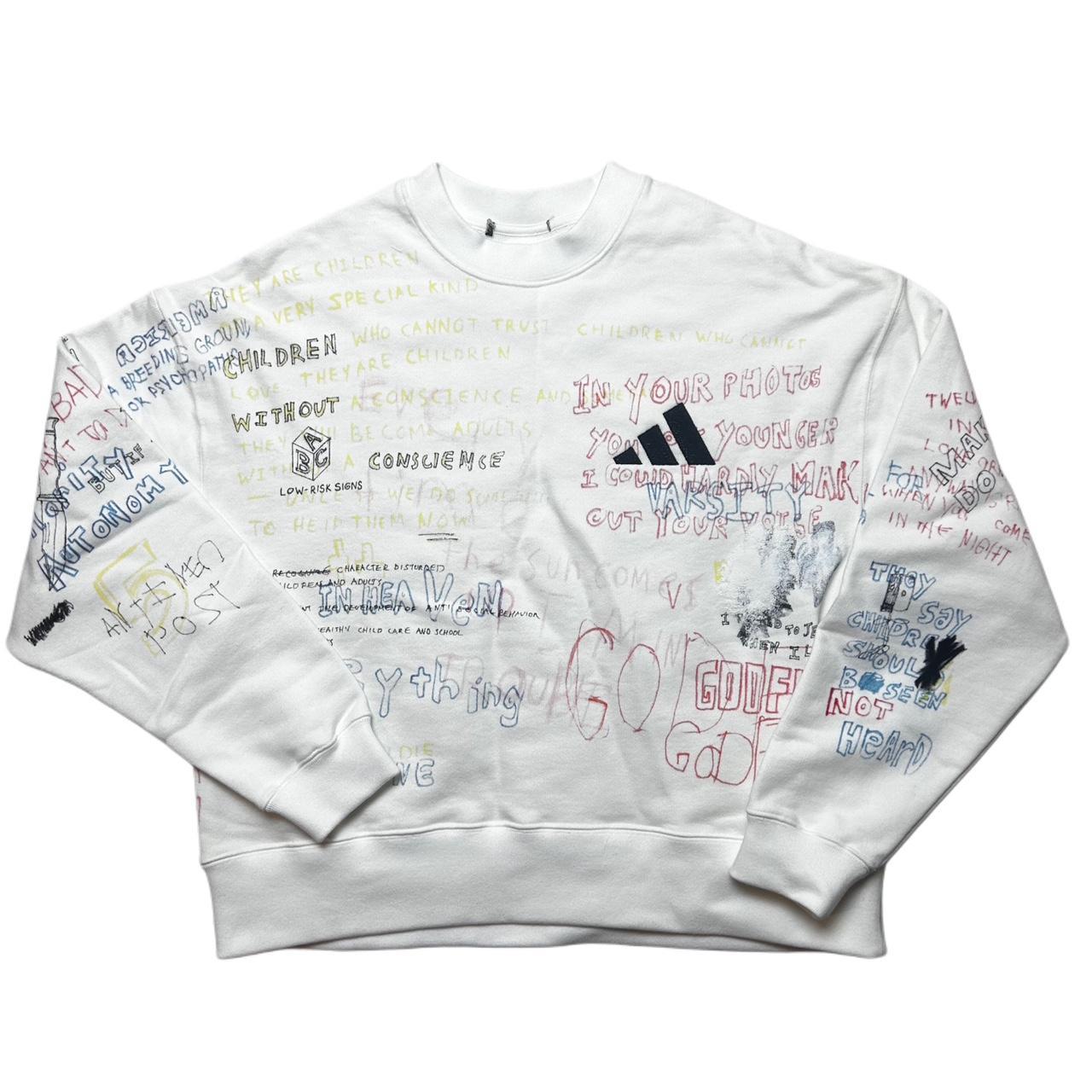 Yeezy Scribble Hand Drawn Crewneck✩ Yeezy season 5 hand drawn scribble crewneck | Depop